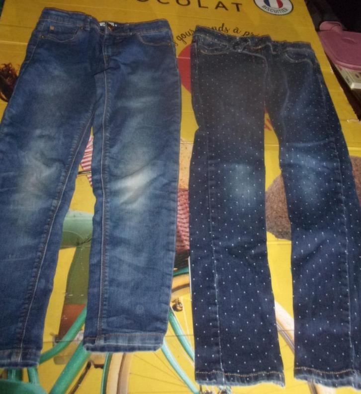 Jean's katoenen broek, Kinderen en Baby's, Kinderkleding | Maat 140, Meisje, Broek, Ophalen of Verzenden