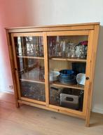 IKEA houten vitrinekast, Ophalen, Zo goed als nieuw