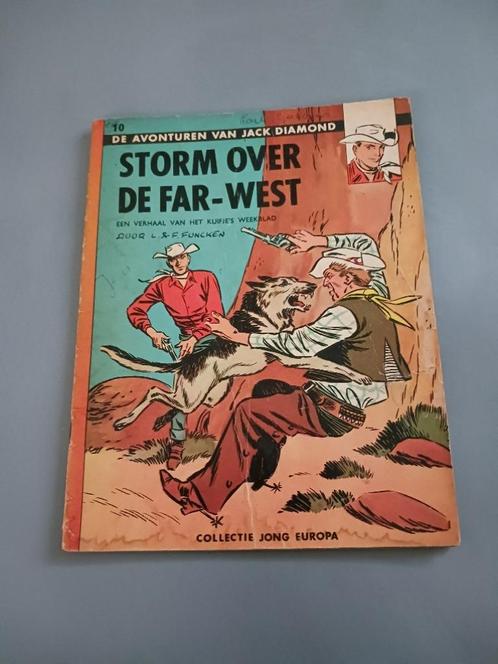 Jack Diamond, Storm over de Far-West, 1ste druk, goede staat, Livres, BD, Utilisé, Une BD, Envoi