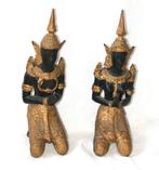 Twee Bronzen Boeddha beelden 22 cm, Antiek en Kunst, Ophalen of Verzenden