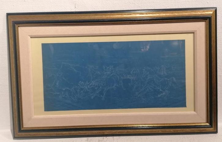 Eugène Verboeckhoven (1798/99-1881) Grote Originele tekening, Antiek en Kunst, Kunst | Tekeningen en Fotografie, Ophalen of Verzenden