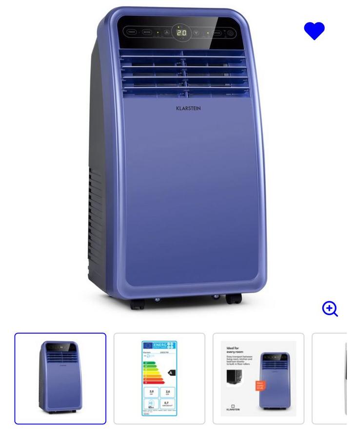 Klarstein mobiele airco - NIEUW, Elektronische apparatuur, Airco's, Nieuw, Mobiele airco, Ophalen