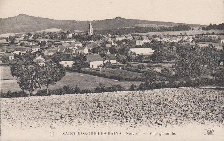1920 - FRANCE - Saint-Honoré-les-Bains : Vue générale, Collections, Cartes postales | Étranger, Non affranchie, France, 1920 à 1940