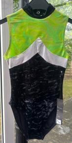 Turnpak glitter/ zwart velours, Sport en Fitness, Turnen, Verzenden, Zwart, Nieuw, Kindermaat 122 t/m 140