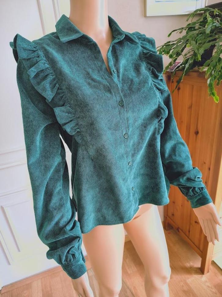 floeren blouse van revelation, Kleding | Dames, Blouses en Tunieken, Blauw, Verzenden