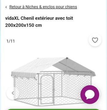 Chenil exterieur avec toit., Enlèvement, Comme neuf, 100 cm ou plus