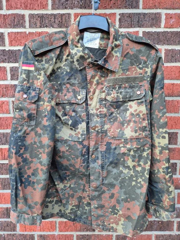 Flecktarn Bundeswehr jas - maat L (175-185/95), Verzamelen, Militaria | Algemeen, Ophalen