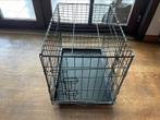 Mooie kleine honden bench zwart 60x43x50, Animaux & Accessoires, Maisons pour chiens, Moins de 65 cm, Utilisé, Enlèvement ou Envoi