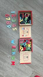 Houten magneten letters & cijfers, Kinderen en Baby's, Speelgoed | Educatief en Creatief, Ophalen of Verzenden, Zo goed als nieuw