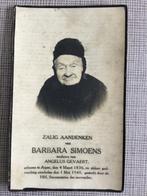 104 jarige Barbera Simoens Asper 1836  +1940 (Gevaert), Verzamelen, Bidprentjes en Rouwkaarten, Ophalen of Verzenden, Bidprentje