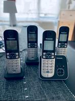 Téléphones Panasonic KX-TG6821 – Kit 4 combinés, Telecommunicatie, Vaste telefoons | Handsets en Draadloos, Ophalen, Zo goed als nieuw