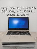 Lot de 5 x HP EliteBook 755 G5 AMD Ryzen 7 2700U 8 Go 256 g, Amd ryzen 7 2700U, Avec carte vidéo, SSD, Utilisé