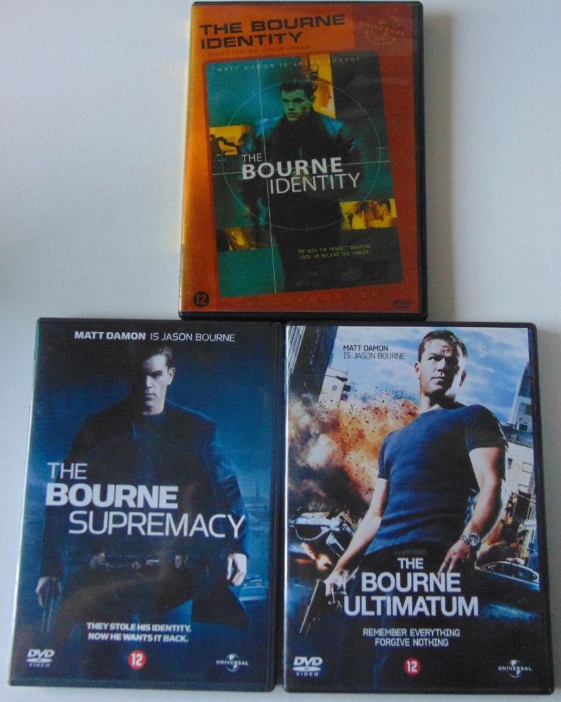 3 DVD's "Jason Bourne" 2€ per DVD, Cd's en Dvd's, Vanaf 12 jaar, Ophalen, Zo goed als nieuw, Actie