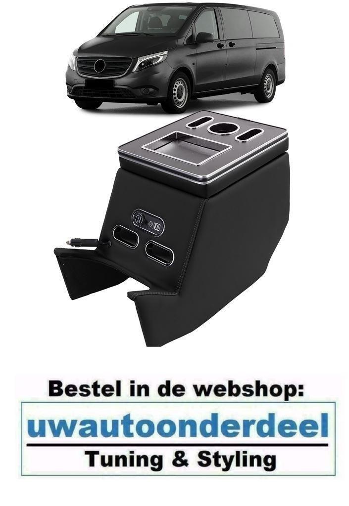 USB Luxe Middenconsole Armsteun Zwart Voor Mercedes V Klasse, Auto diversen, Tuning en Styling, Verzenden