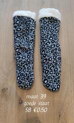 Dikke warme kous sloefjes maat 39 goede staat, Ophalen of Verzenden, Gedragen, Maat 39 t/m 42