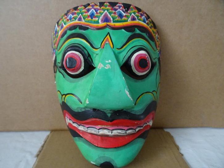 Masker Indonesië Indonesisch masker vintage houten masker, Antiek en Kunst, Kunst | Niet-Westerse kunst, Ophalen of Verzenden