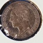 België 20 cent zilver Leopold I blootshoofds 1853 - L W, Zilver, Ophalen of Verzenden, Losse munt, Zilver