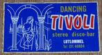 Vintage sticker Dancing Tivoli Lutlommel retro autocollant, Comme neuf, Autres types, Enlèvement ou Envoi