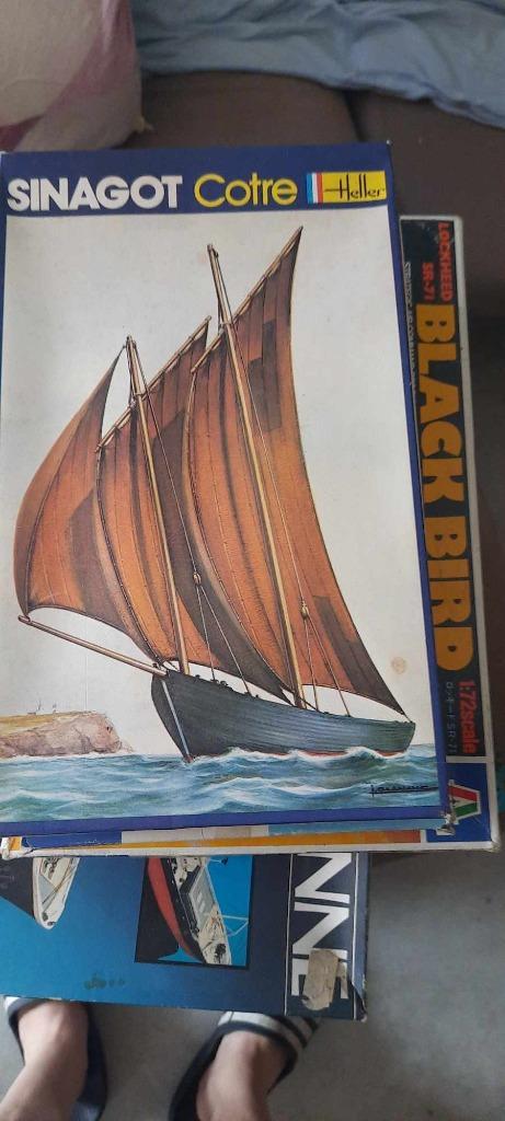 Sinagot Cotre  1/60  heller, Hobby en Vrije tijd, Modelbouw | Boten en Schepen, Zo goed als nieuw, 1:50 tot 1:200, Heller, Ophalen of Verzenden