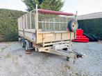Remorque double essieu IFOR WILLIAMS basculante grillagée, Auto diversen, Ophalen, Gebruikt