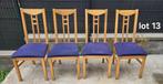 Lot de 4 chaise ikea aaron, Ophalen, Gebruikt, Blauw, Vier
