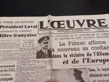 Lot de 11 journal entre 1940 et 45 pendant guerre, Enlèvement ou Envoi, Journal