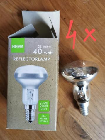 4x Reflector spot E14 - 40W beschikbaar voor biedingen
