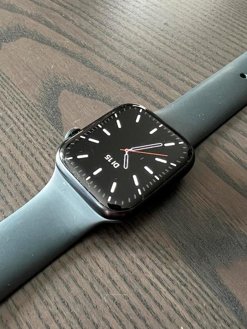 Apple Watch Series 9 45mm, Handtassen en Accessoires, Smartwatches, Gebruikt, Zwart, Ophalen of Verzenden