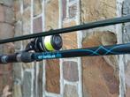 2 cannes au lancer Caperlan avec moulinet, Sports nautiques & Bateaux, Pêche à la ligne | Carpes, Enlèvement, Comme neuf, Canne à lancer