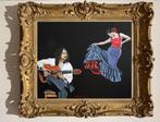 "Flamencogitarist" Schilderij, Verzenden