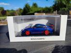 Porsche 997 911 GT3 rs (blauw/rood) minichamps 1/43, Hobby en Vrije tijd, Ophalen of Verzenden, Zo goed als nieuw, Auto, MiniChamps