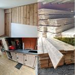 Echte steigerhout planken en gedoubleerde grote stock, Doe-het-zelf en Bouw, Ophalen, Zo goed als nieuw, Steigerhout, Plank