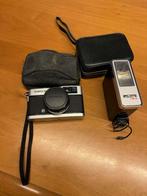 Olympus Trip 35 met D.Zuiko 2.8/40mm + flits Metz 184, Audio, Tv en Foto, Fotocamera's Analoog, Ophalen of Verzenden, Gebruikt