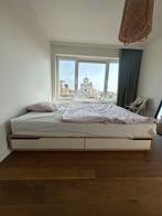 Tweepersoonsbed IKEA 160x200cm, Huis en Inrichting, Slaapkamer | Bedden, Ophalen, Zo goed als nieuw