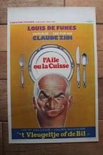filmaffiche Louis De Funes l'aile ou la cuisse filmposter, Verzamelen, Rechthoekig Staand, Ophalen of Verzenden, Zo goed als nieuw