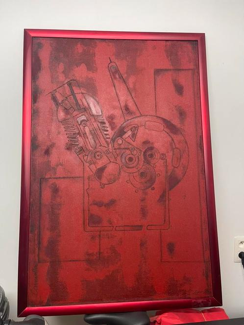 Ducati Cucciolo verf, Antiek en Kunst, Kunst | Schilderijen | Abstract, Ophalen