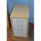 CAISSON A ROULETTES 3 TIROIRS POUR BUREAU IKEA, Ophalen, Gebruikt, SCANDINAVE