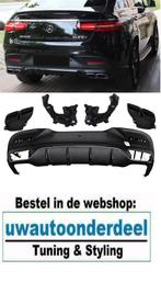 63AMG Look Zwart Uitlaat Sport Diffuser Voor MB GLE C292 Cou, Verzenden