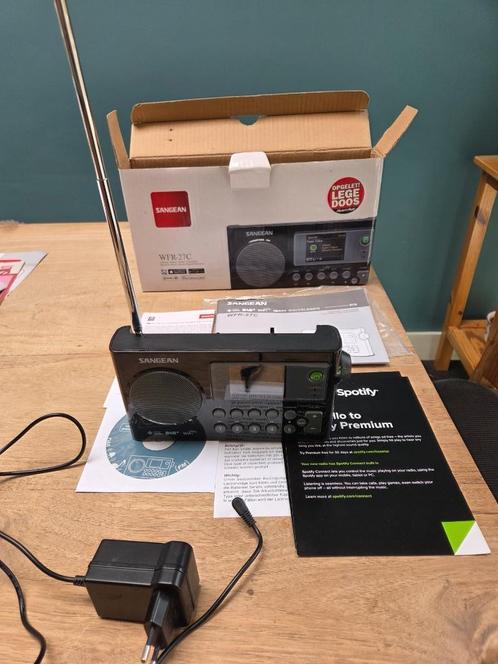 DAB+ Internet FM-RDS radio draagbaar Sangean, Audio, Tv en Foto, Radio's, Zo goed als nieuw, Radio, Ophalen