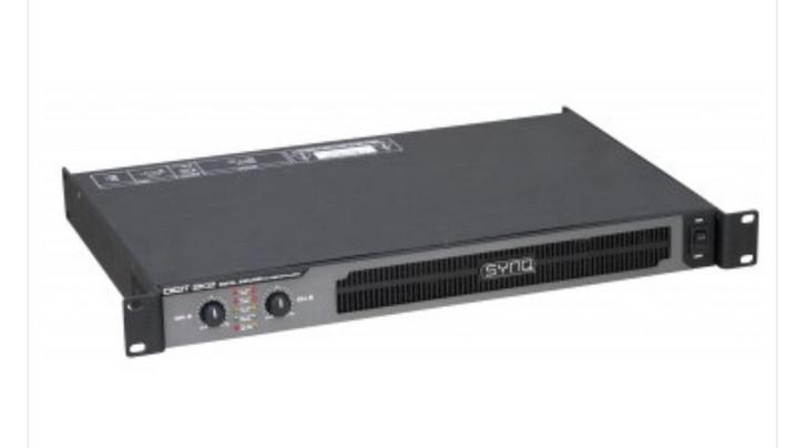Sync Digit 2K2 2200 Wrms hoog vermogen 1U PA versterker, Muziek en Instrumenten, Versterkers | Keyboard, Monitor en PA, Zo goed als nieuw