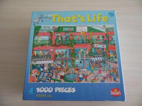 DIT IS DE LIFE GOLIATH LEGPUZZEL VAN 1000 STUKJES, Hobby en Vrije tijd, Denksport en Puzzels, Zo goed als nieuw, Legpuzzel, 500 t/m 1500 stukjes