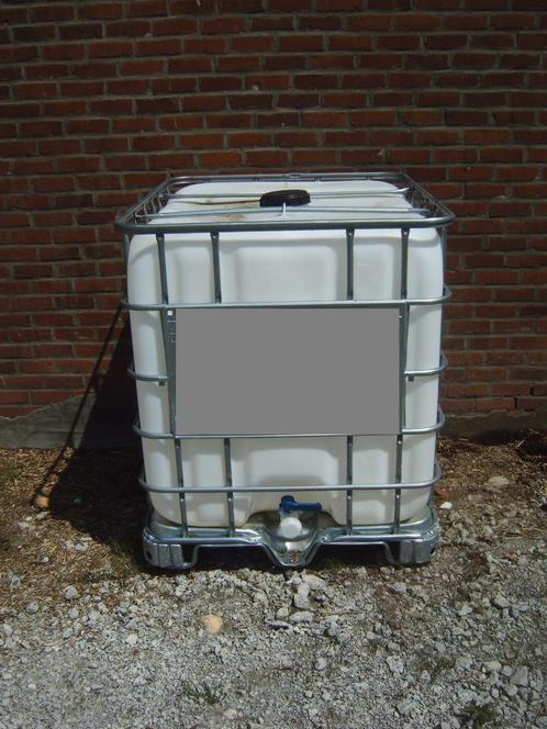 réservoirs d'eau nettoyée/tonneaux de pluie/récipients IBC 1, Jardin & Terrasse, Barils de pluie, Utilisé, Synthétique, 150 litres ou plus