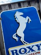 Groot ROXY sigaretten emaille reclamebord, Verzamelen, Merken en Reclamevoorwerpen, Ophalen, Gebruikt, Reclamebord