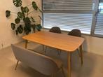 Tafel met bank en 2 stoelen, Ophalen, Gebruikt, Scandinavisch, 4 tot 6 stoelen