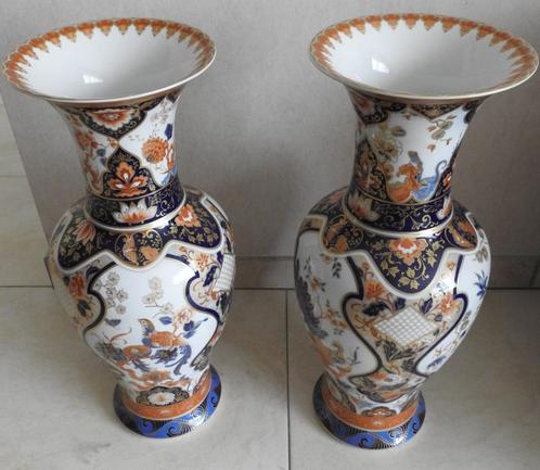 Chinese vazen in porselein met stempel 56cm, Antiek en Kunst, Antiek | Porselein, Ophalen