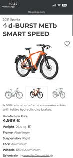 Velo electrique d burst, Fietsen en Brommers, Ophalen, Zo goed als nieuw