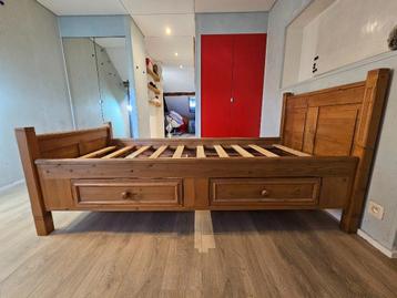 Beau lit en pin 200x100 cm avec 2 grand tiroirs beschikbaar voor biedingen