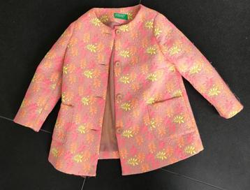 Mantel meisje 2 jaar Benetton, Enlèvement ou Envoi, Utilisé, United colors of benetton, Fille