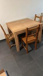 Keukentafel met 3 stoelen, Huis en Inrichting, Ophalen, Zo goed als nieuw