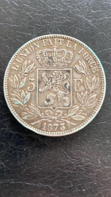  5 francs - Léopold II (1873)